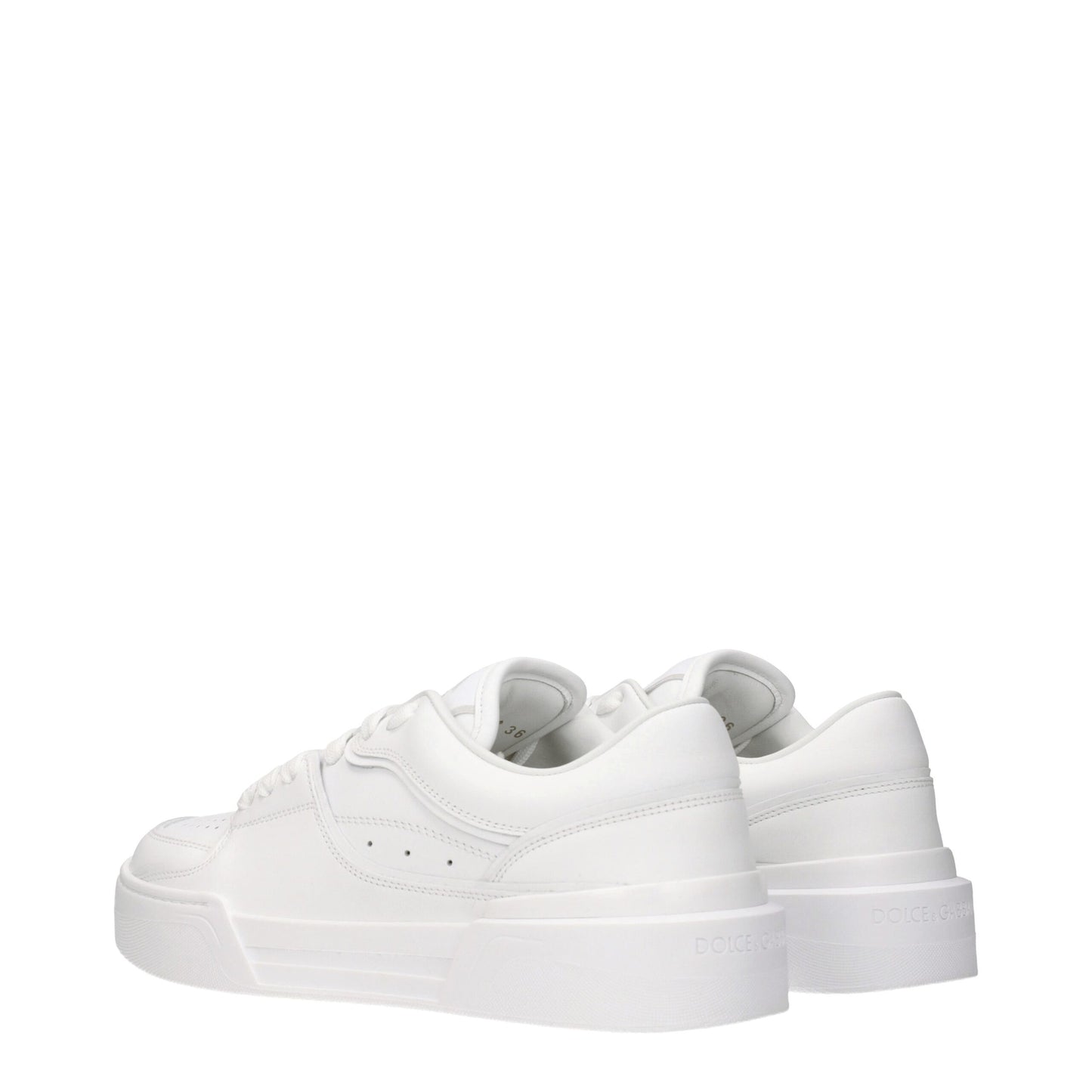 White Leather Low Tops