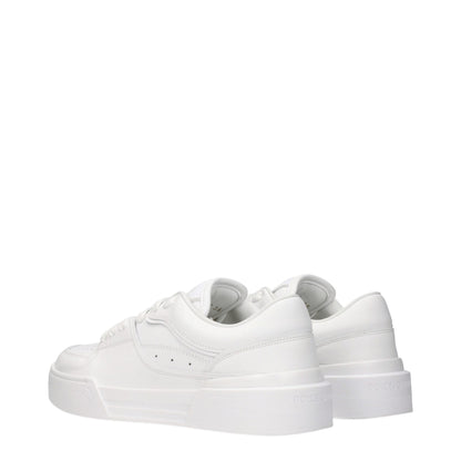 White Leather Low Tops