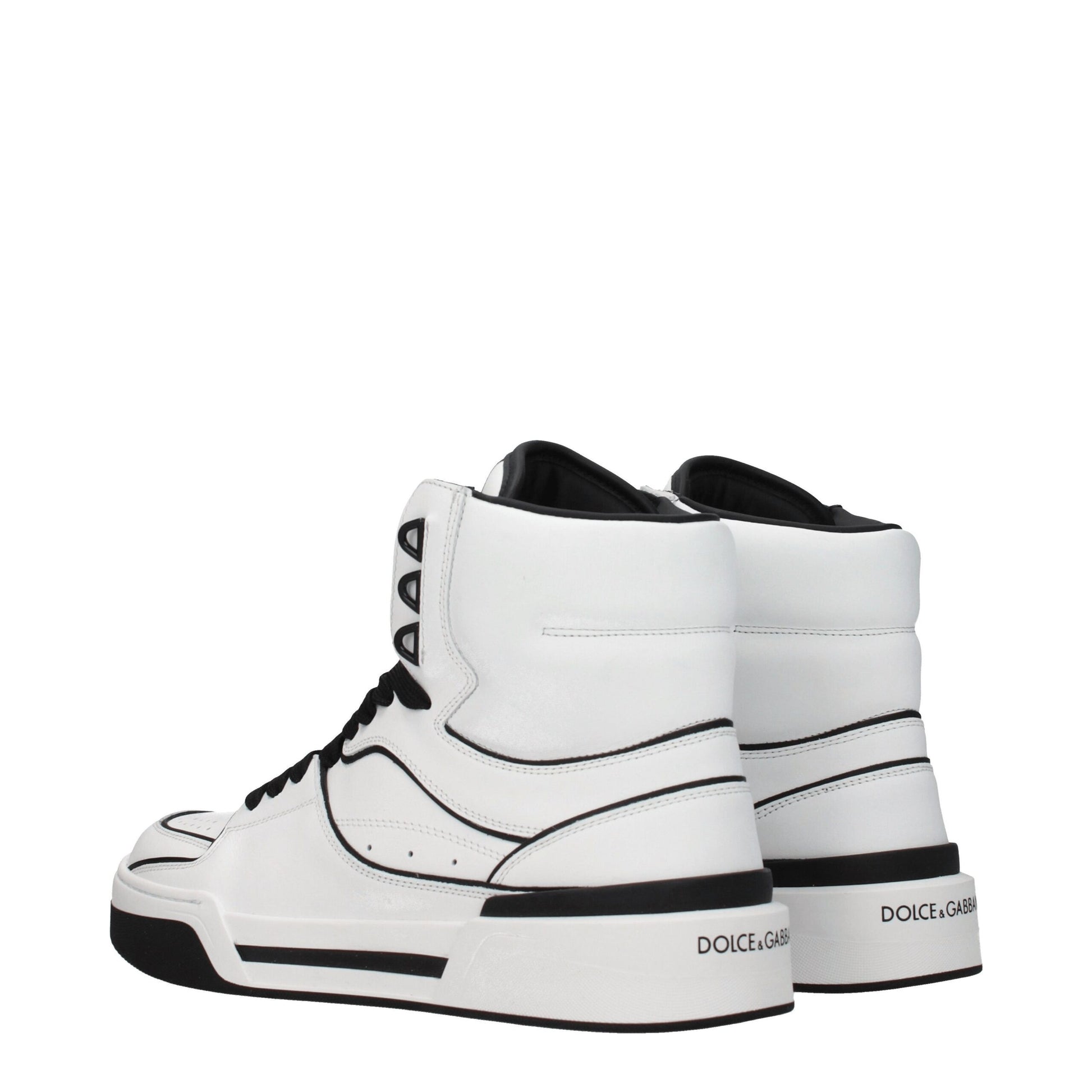 White Leather High Tops