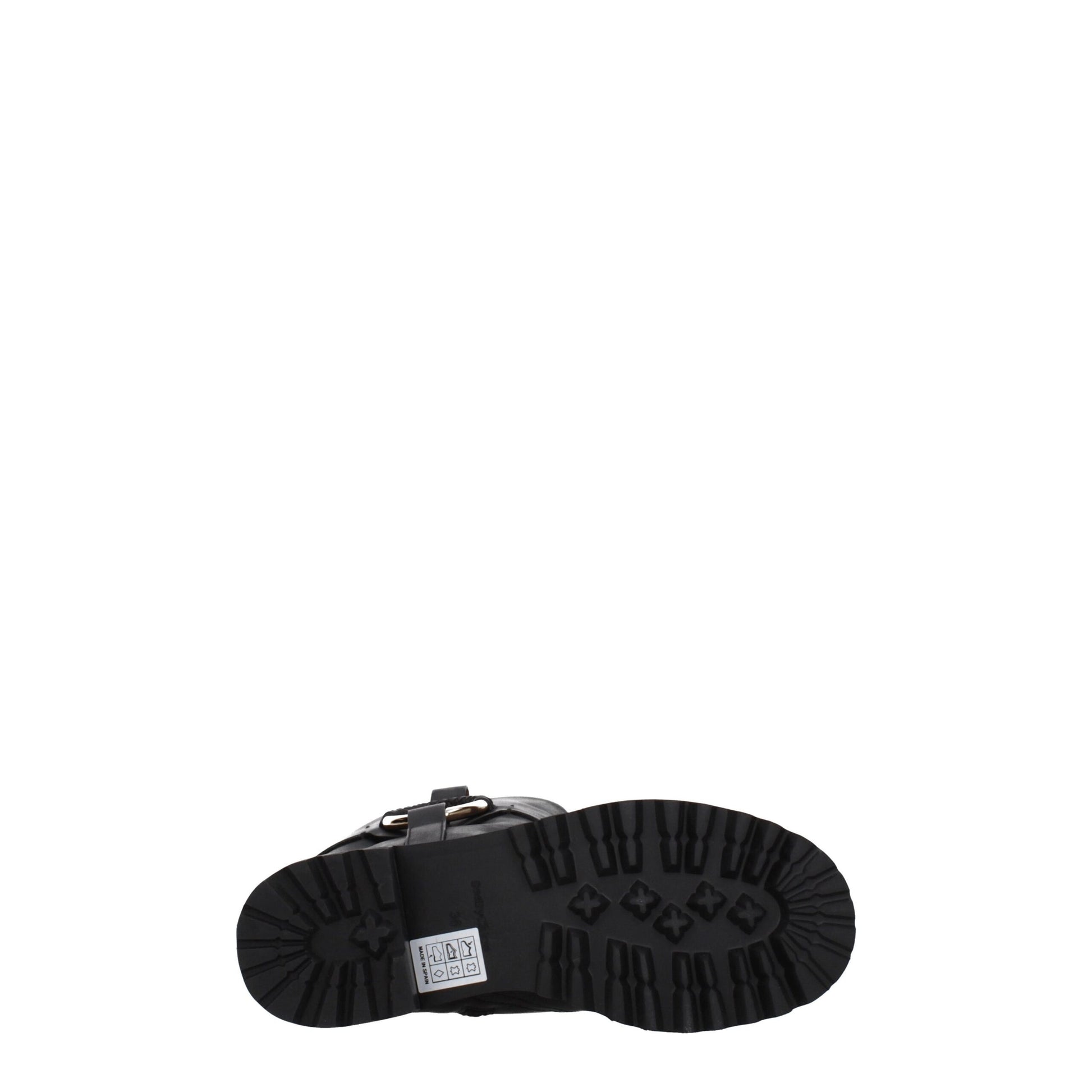 Bota de piel negra