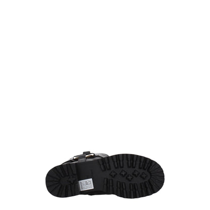 Bota de piel negra