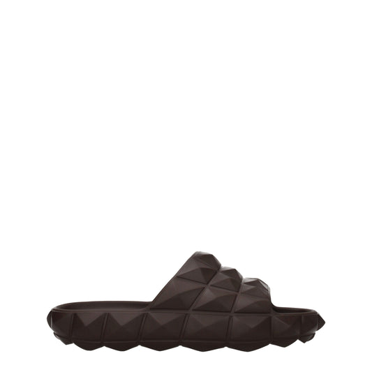 Brown Cotton Slippers Sandals
