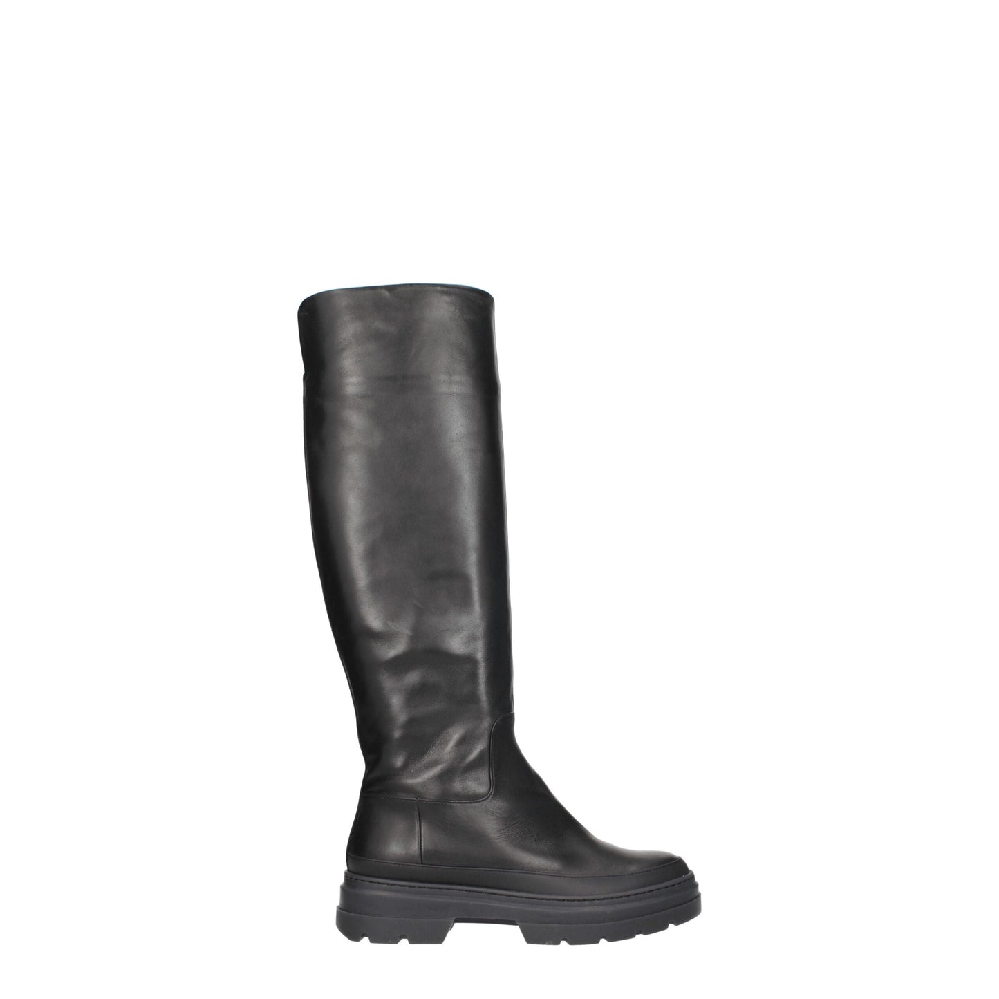 Bota de piel negra