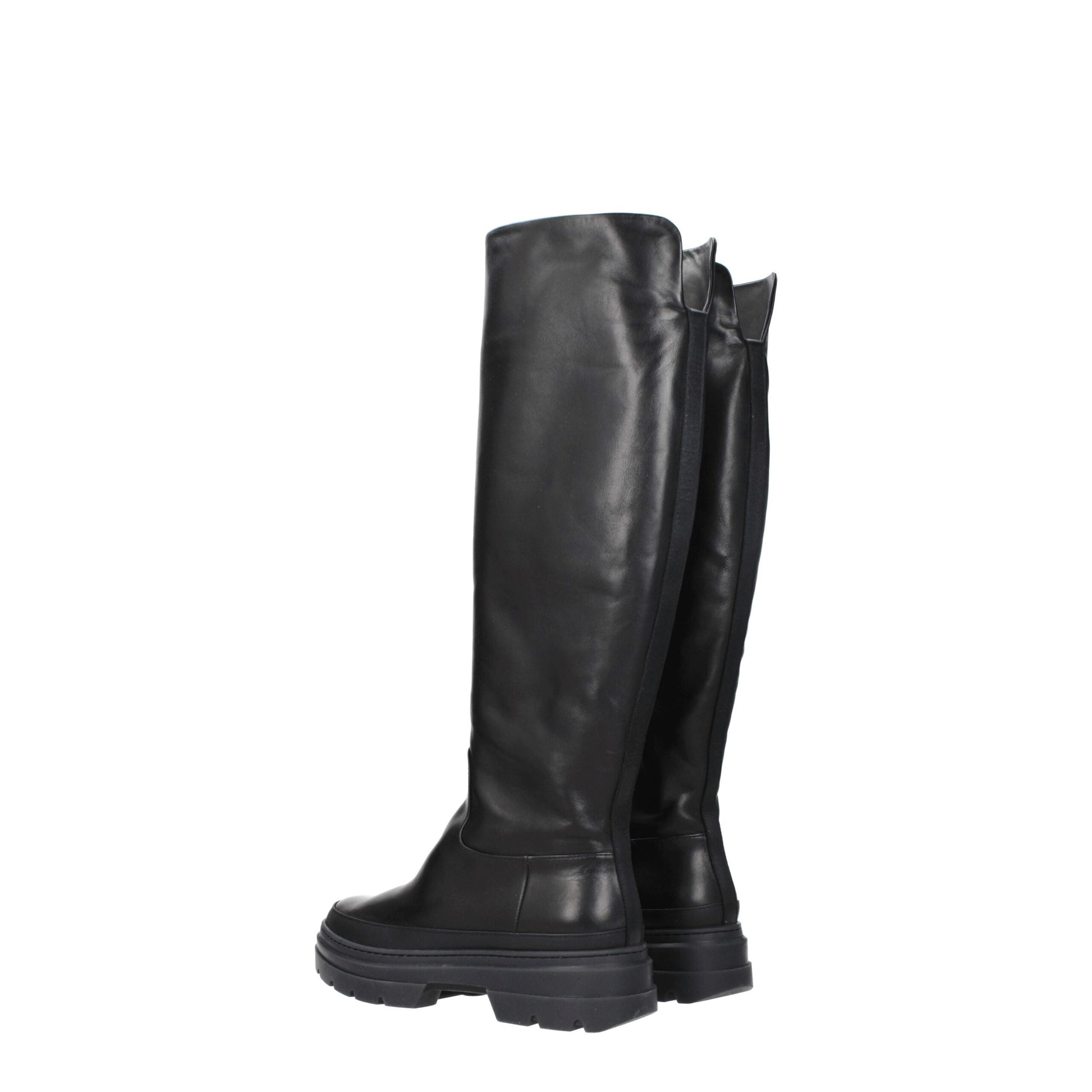 Bota de piel negra