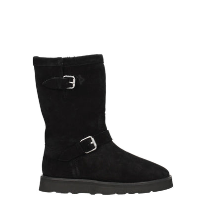 Black Leather Ankle Boots
