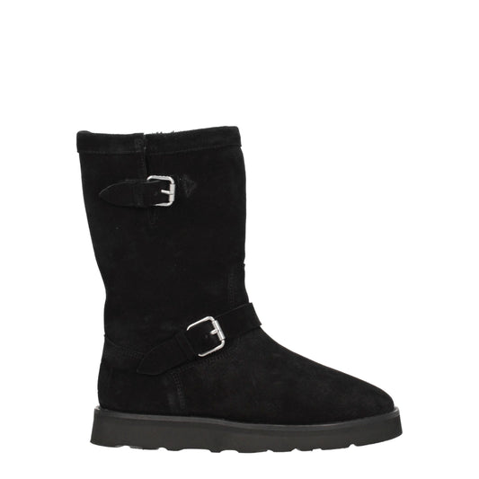 Black Leather Ankle Boots
