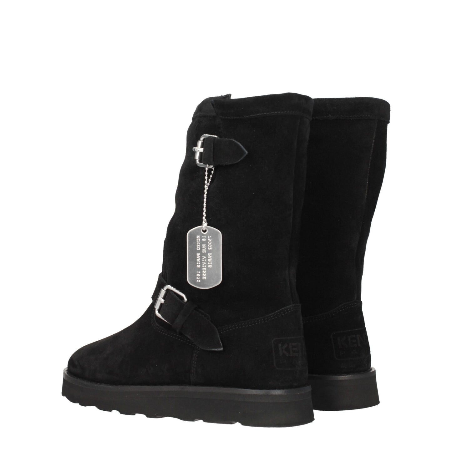 Black Leather Ankle Boots