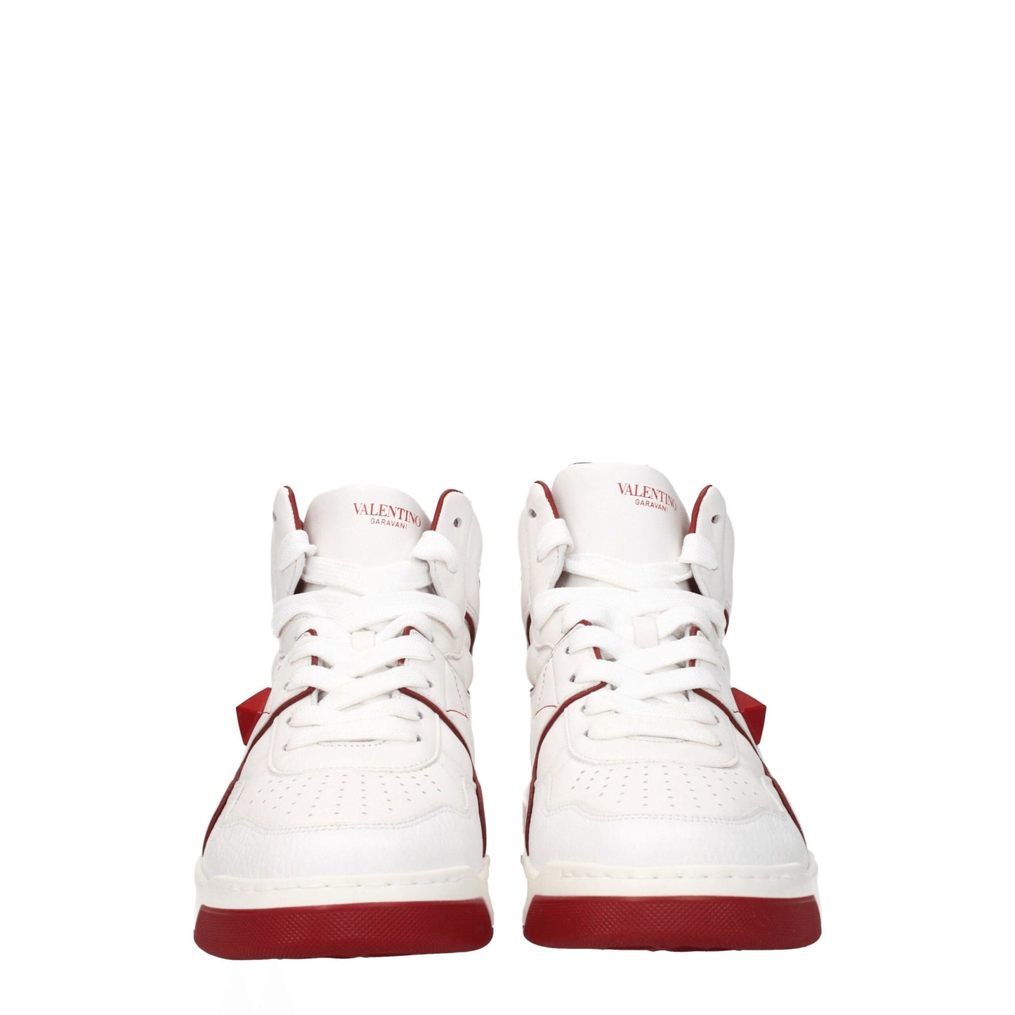 White Leather High Tops