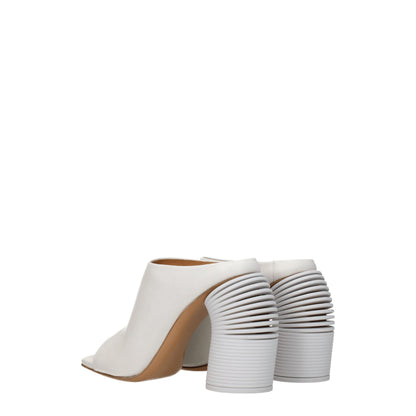 White Leather Sandal