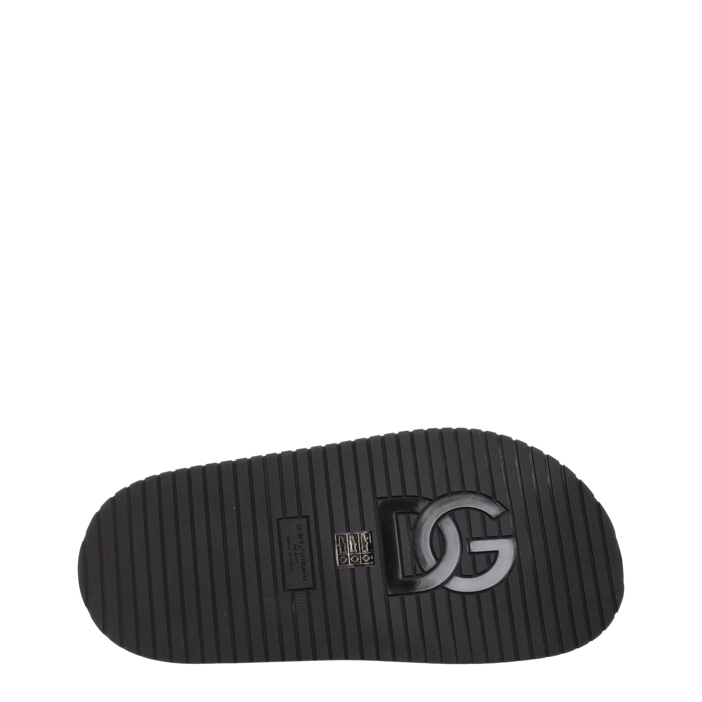 Black Leather Slipper