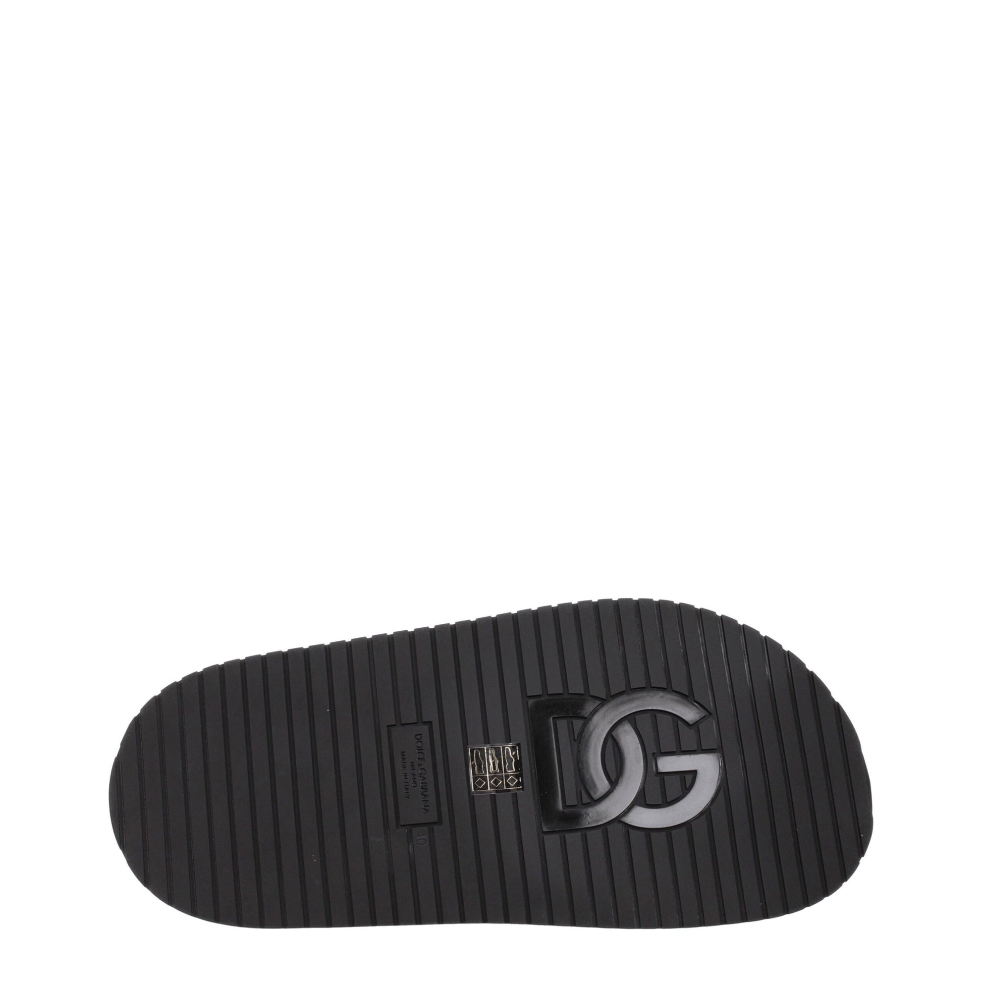 Black Leather Slipper