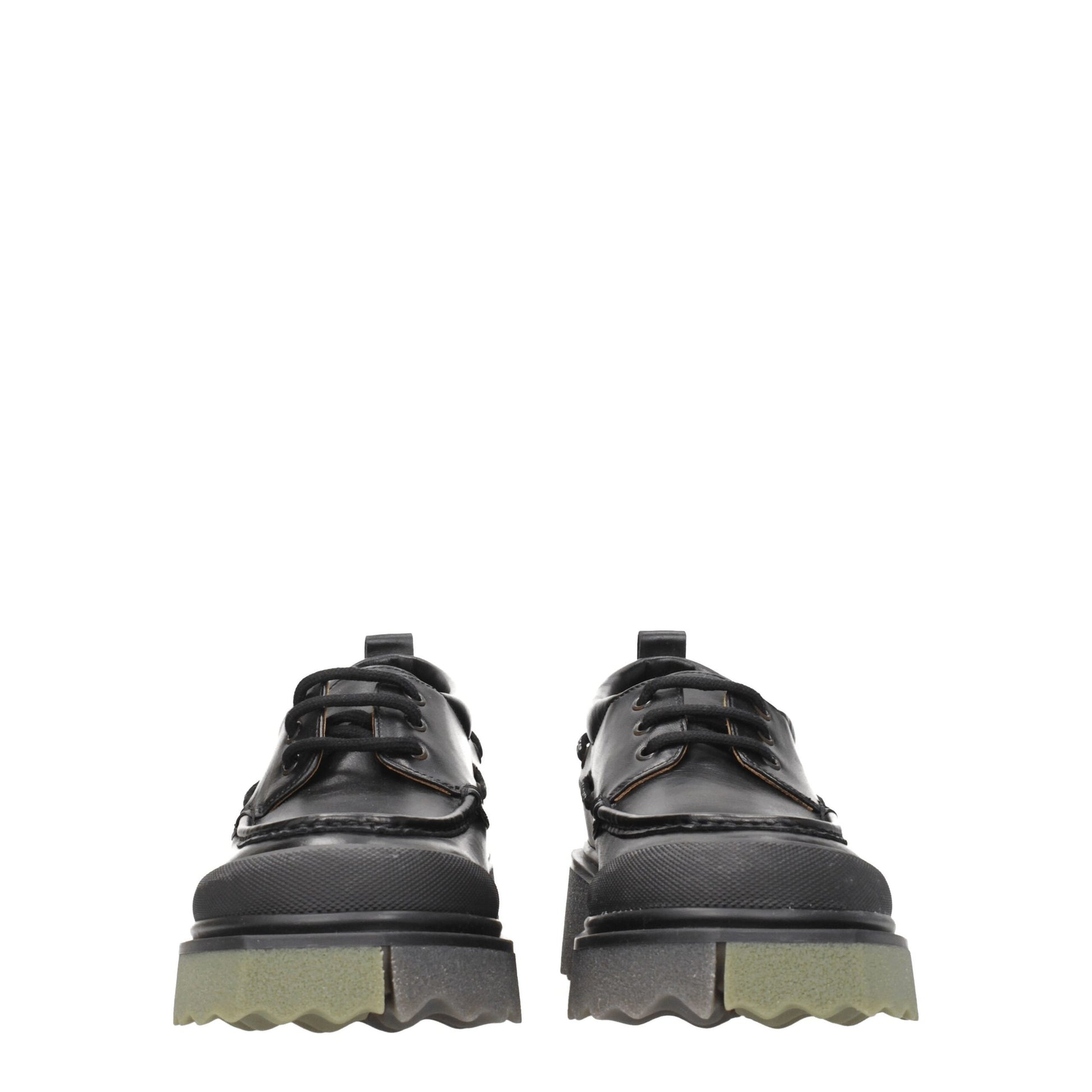 Black Leather Oxfords And Derby