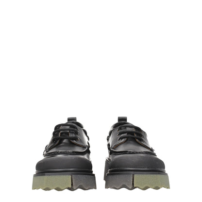 Black Leather Oxfords And Derby