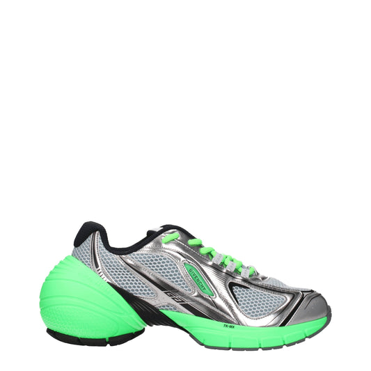 Gray Fabric Athletic Sneakers