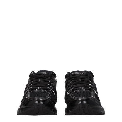 Black Fabric Athletic Sneakers