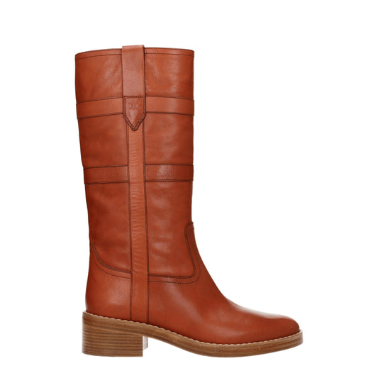 Brown Leather Boots