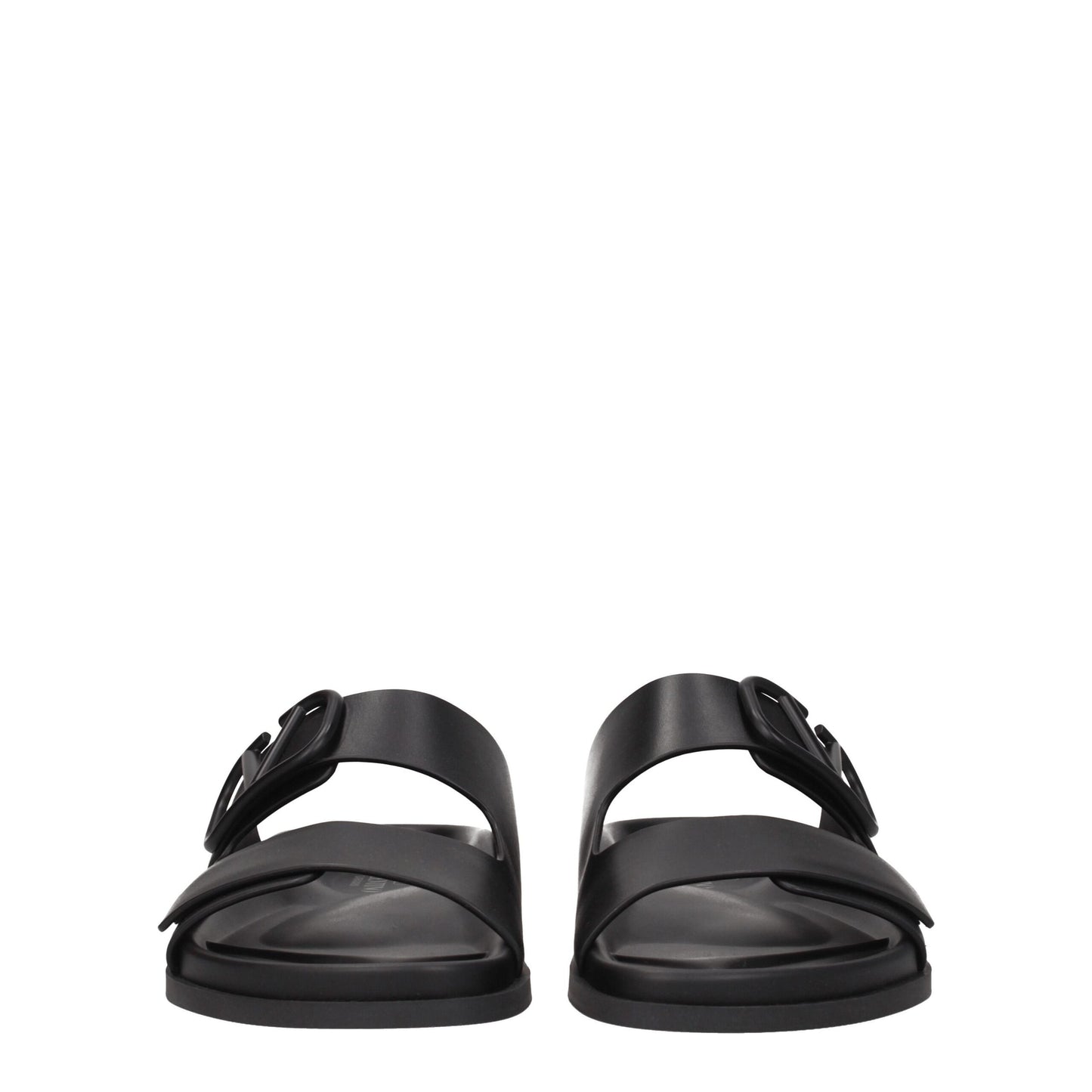 Black Leather Slipper