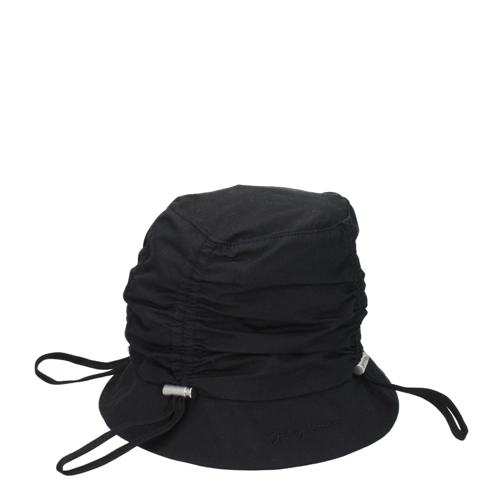 Black Cotton Bucket Hats