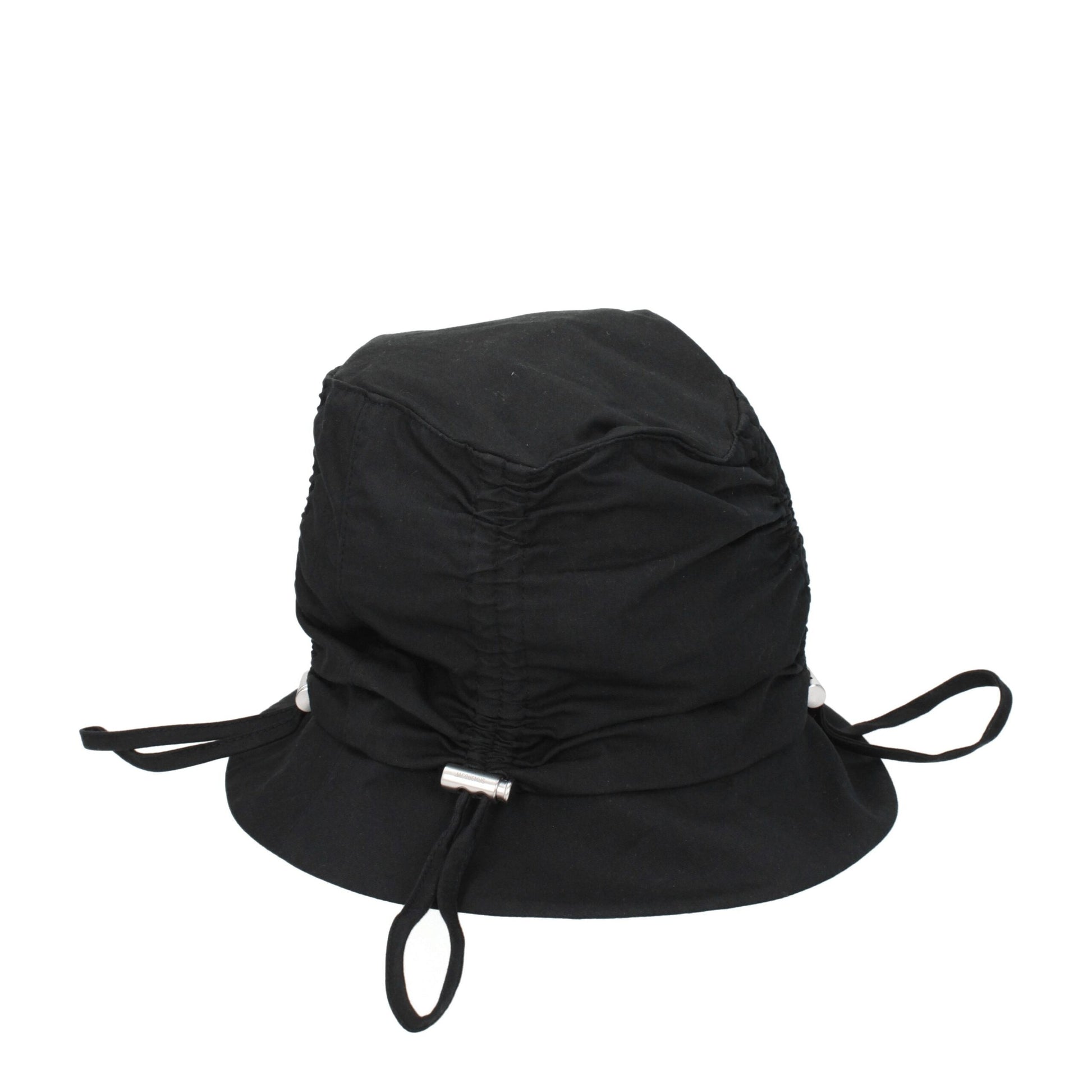 Black Cotton Bucket Hats