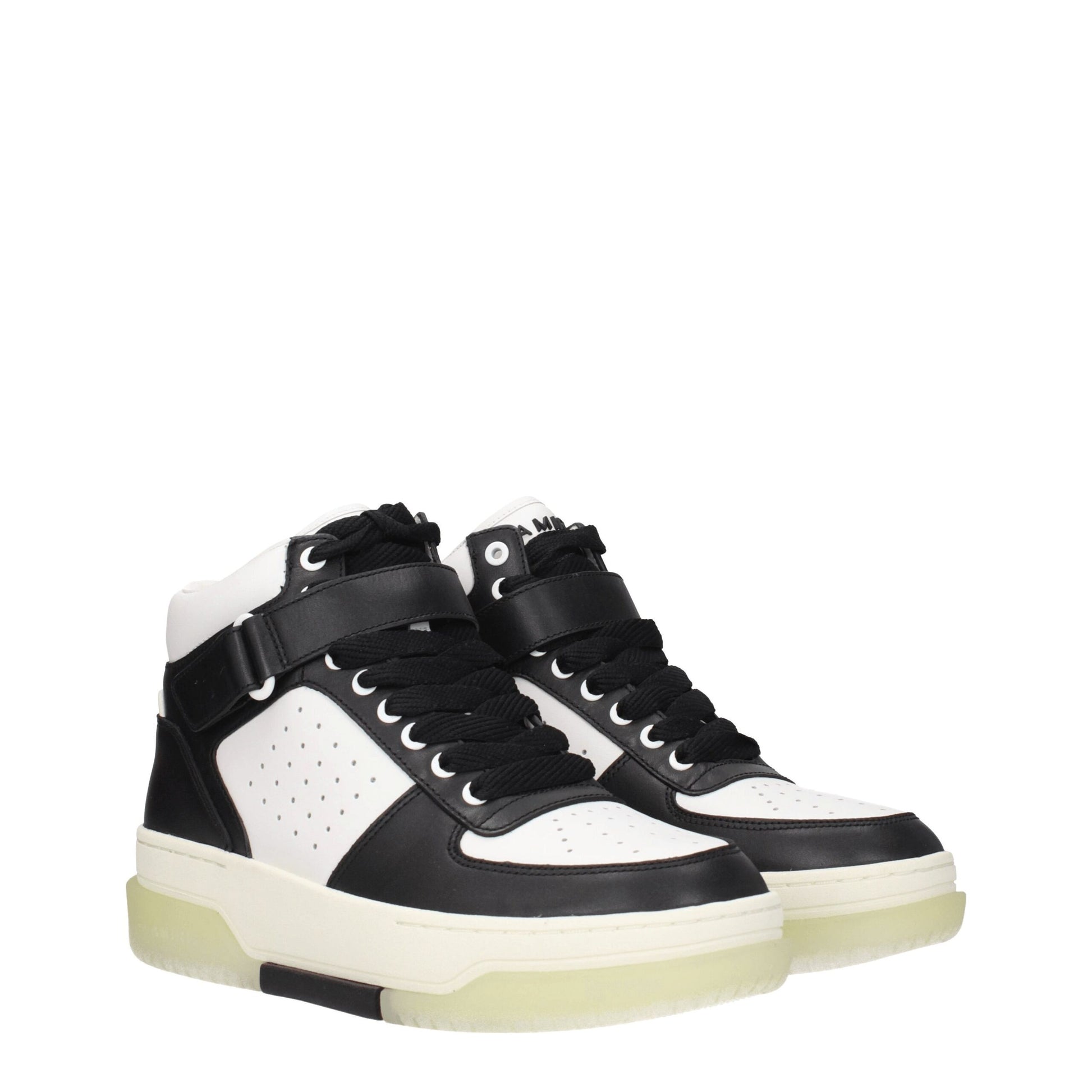 Black Leather Sneakers