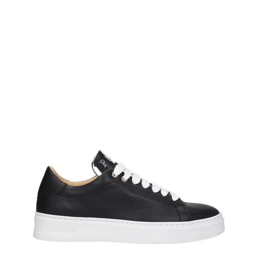 Black Leather Sneakers