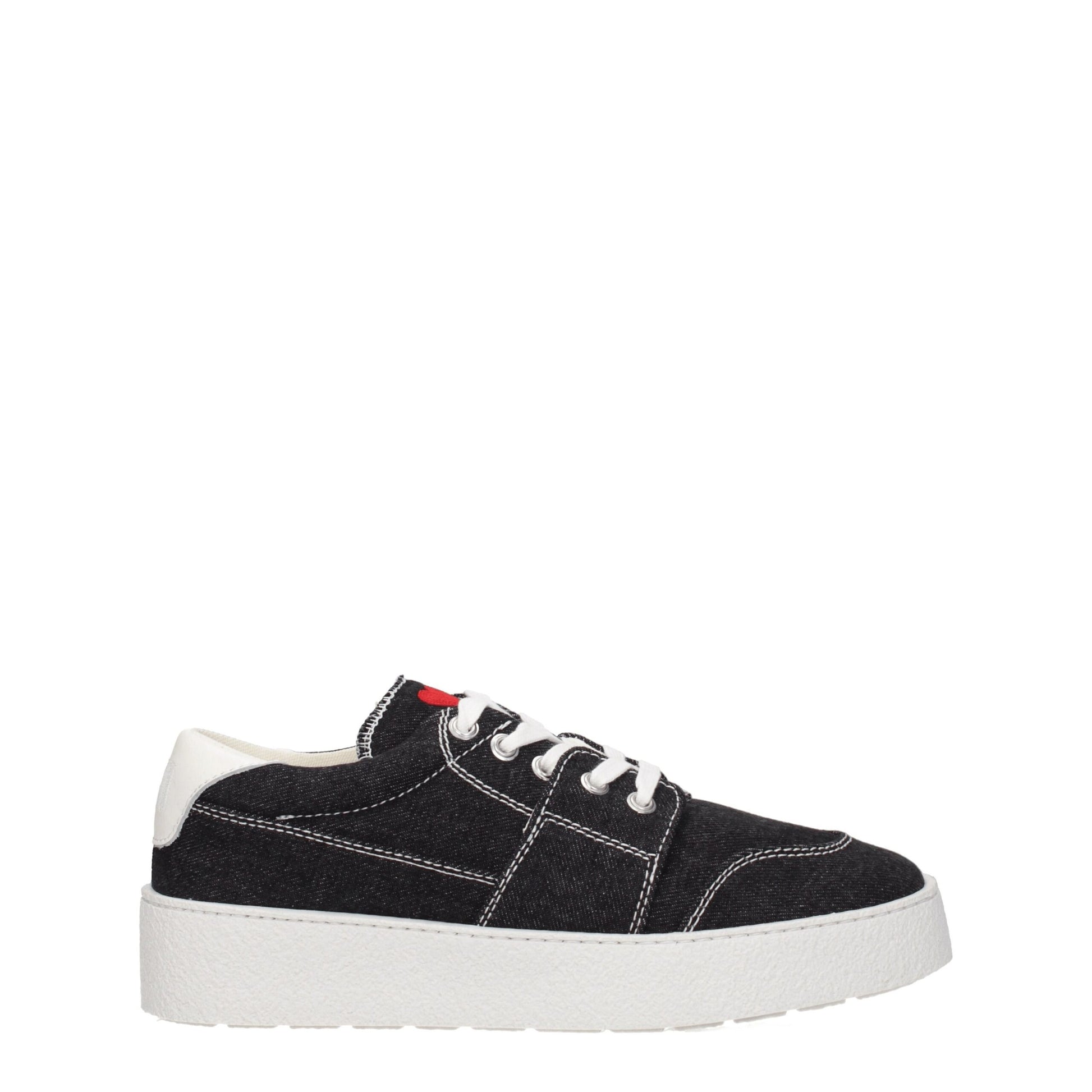 Black Fabric Low Tops