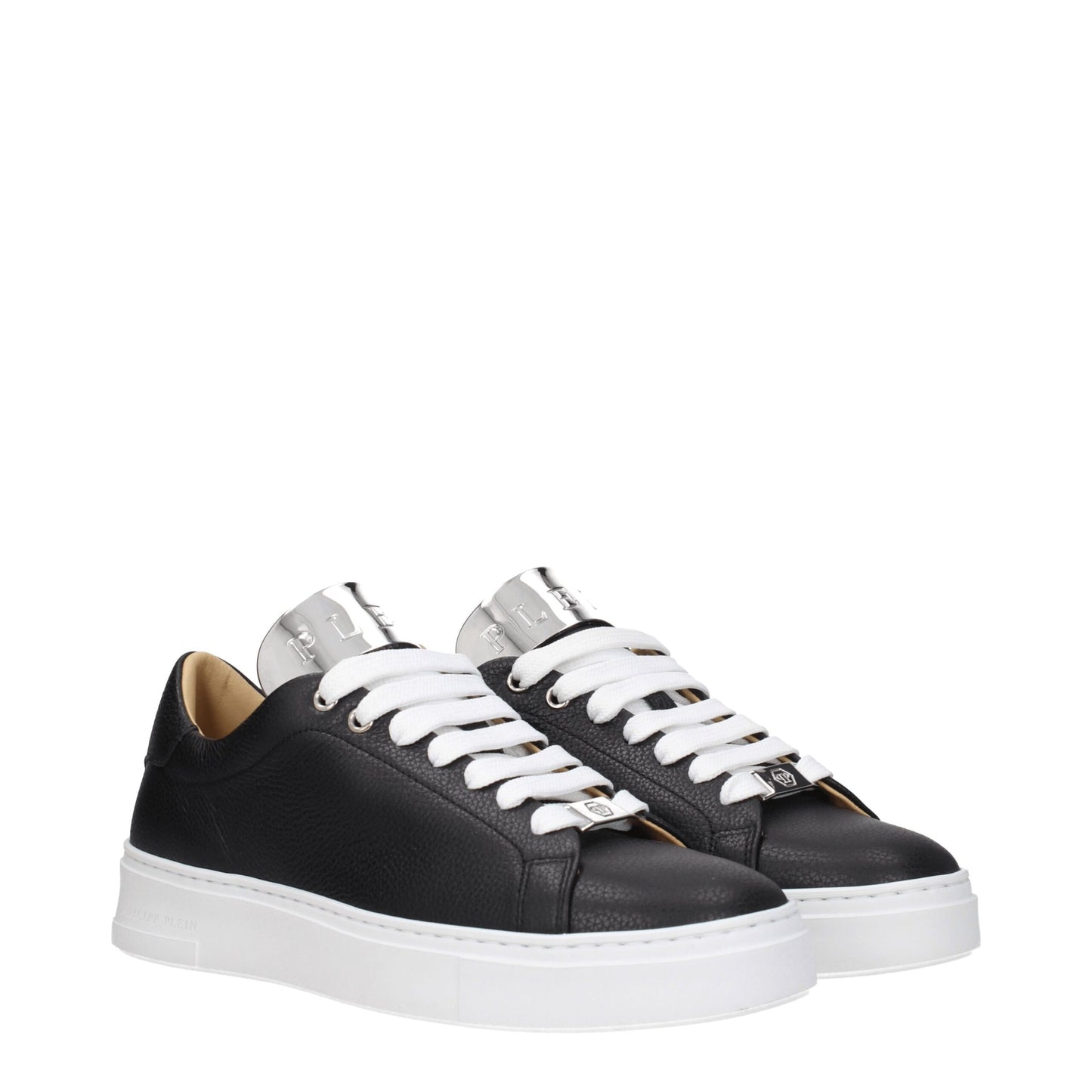 Black Leather Sneakers