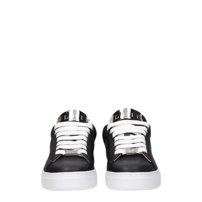 Black Leather Sneakers