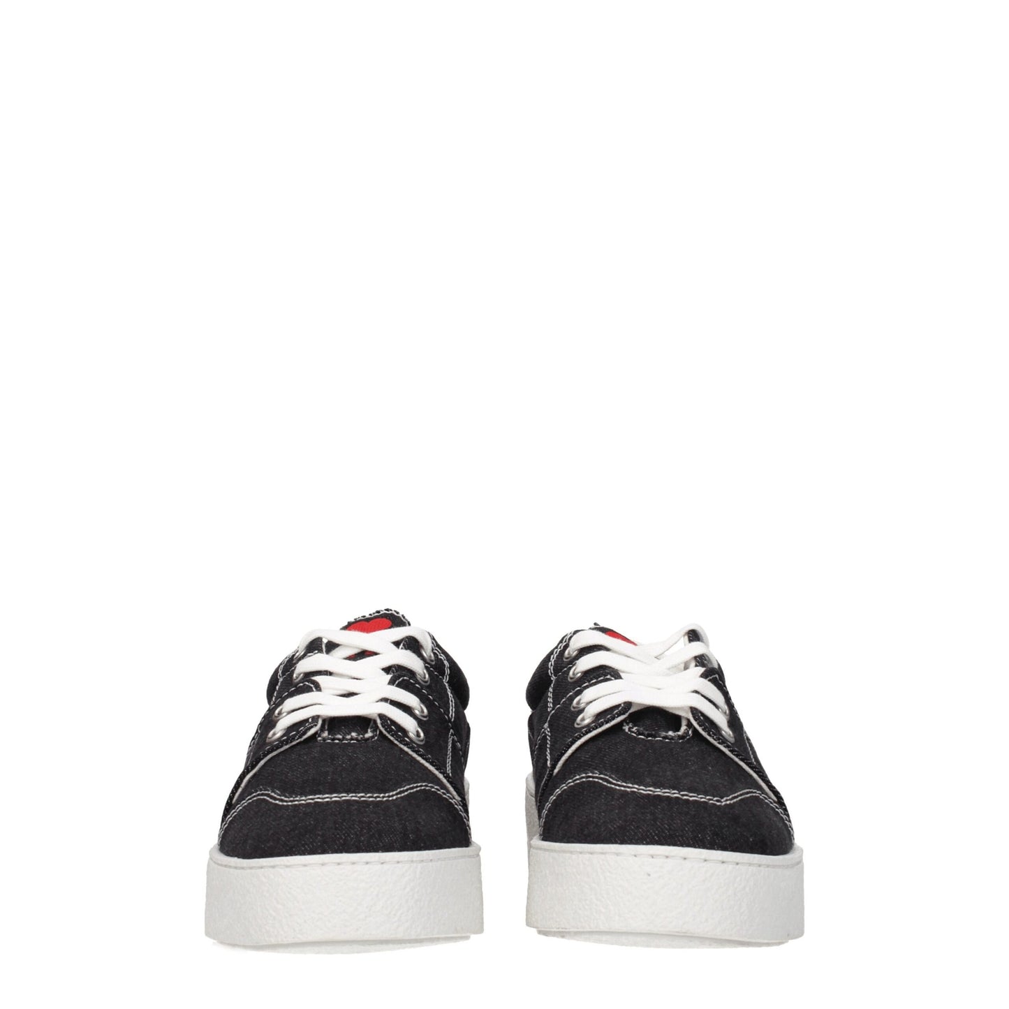 Black Fabric Low Tops