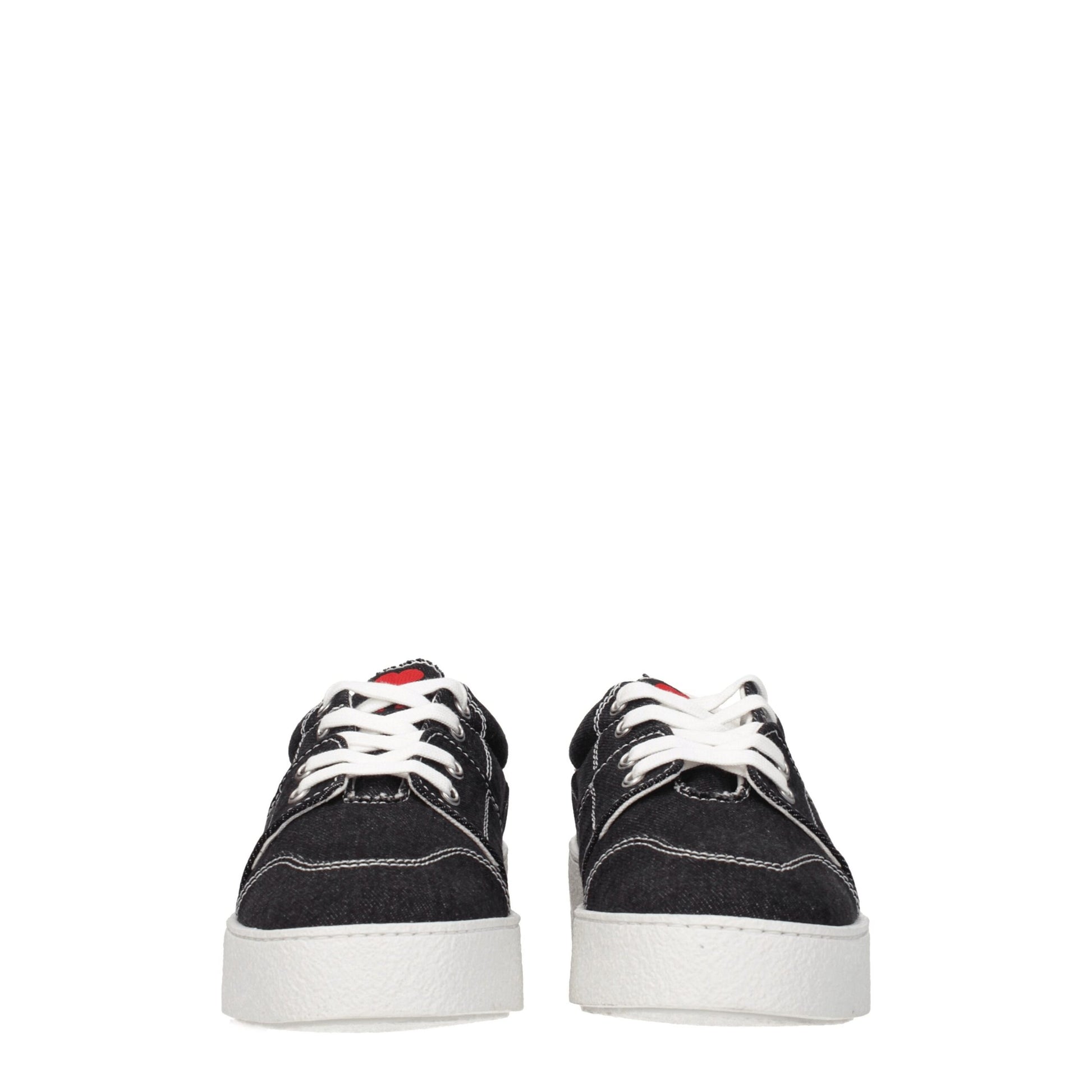 Black Fabric Low Tops