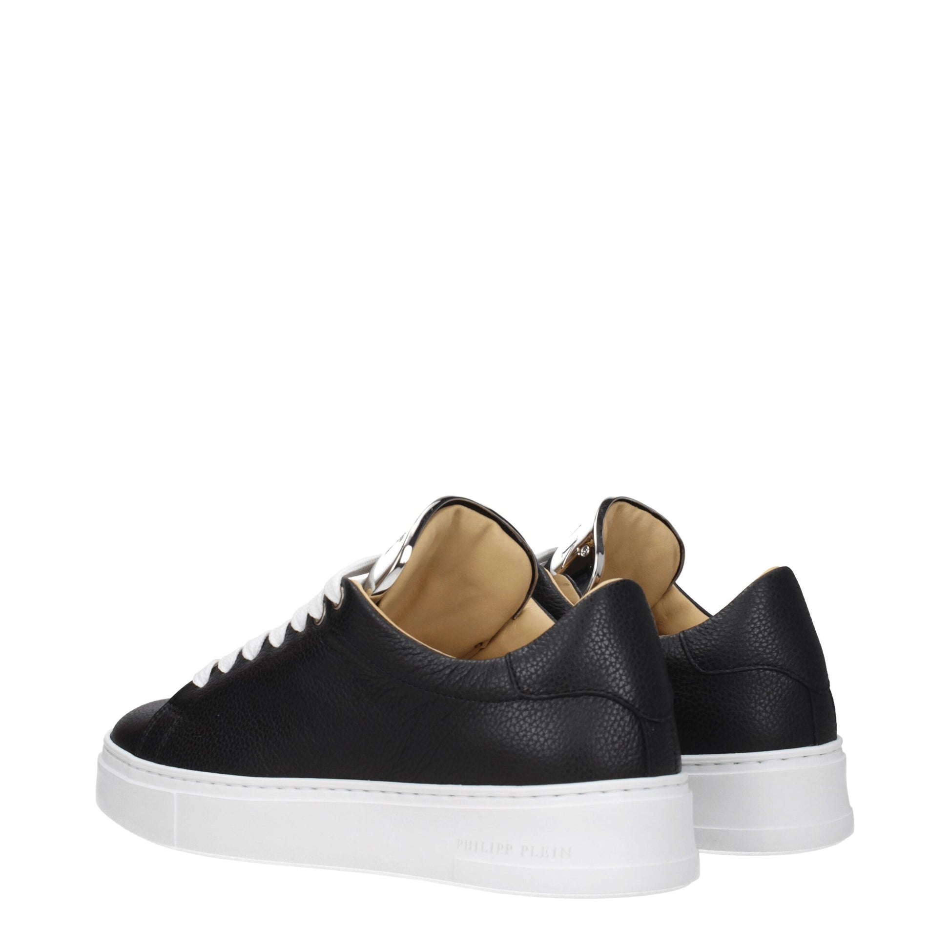 Black Leather Sneakers