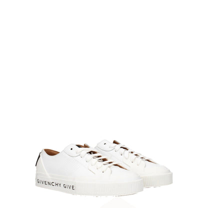 White Leather Low Tops