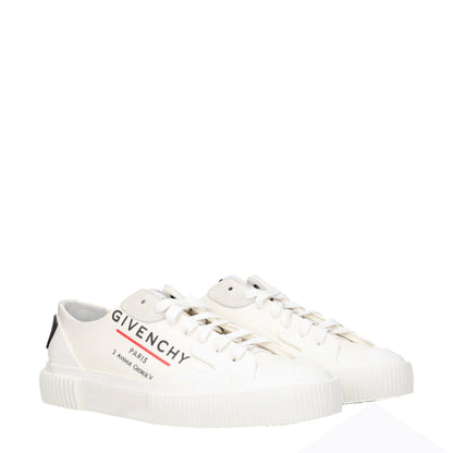 Beige Fabric Low Tops