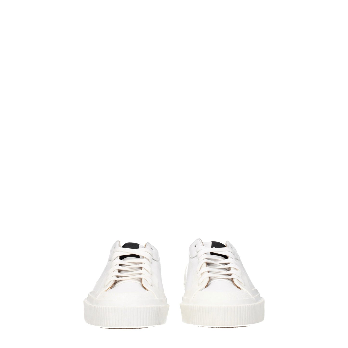White Leather Low Tops