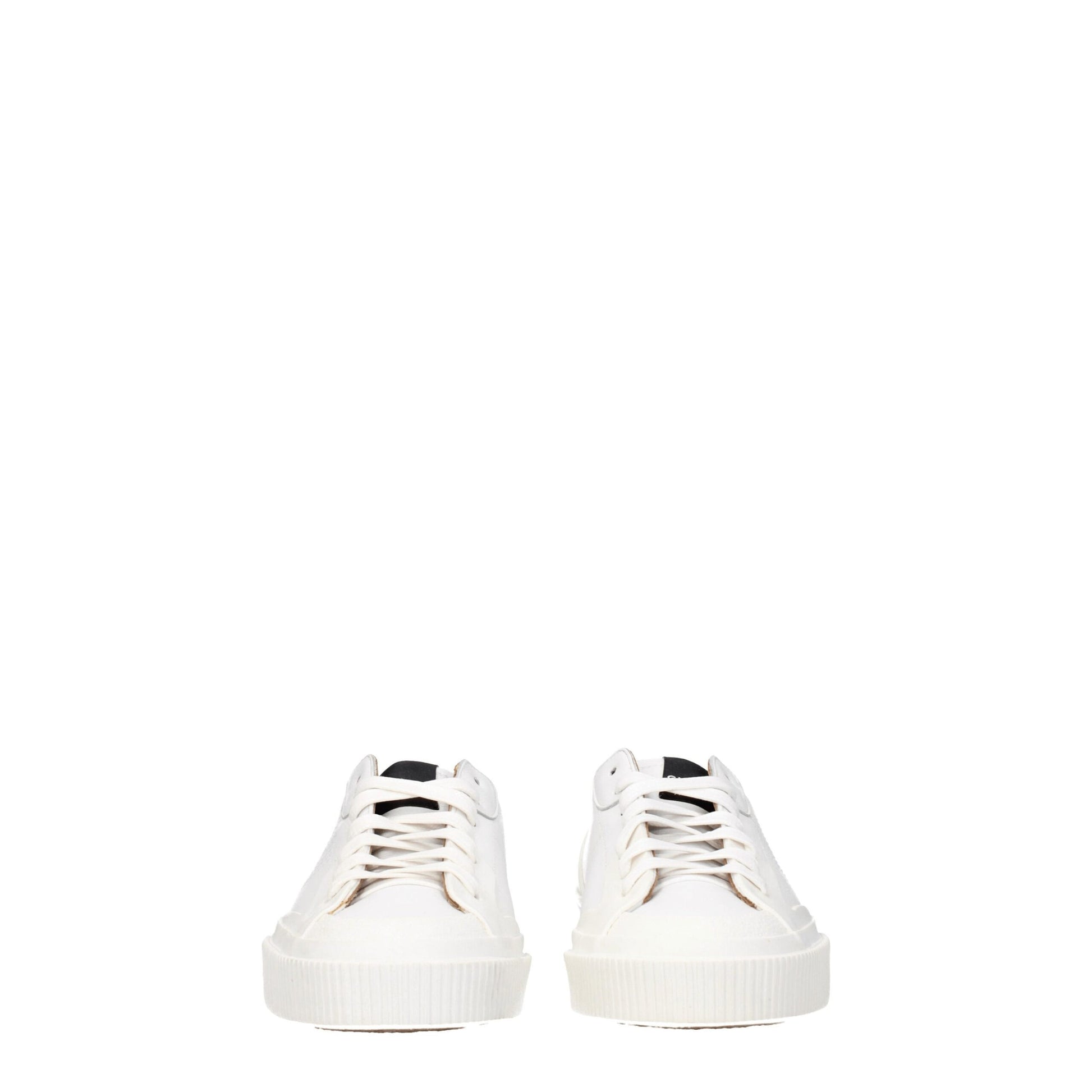 White Leather Low Tops