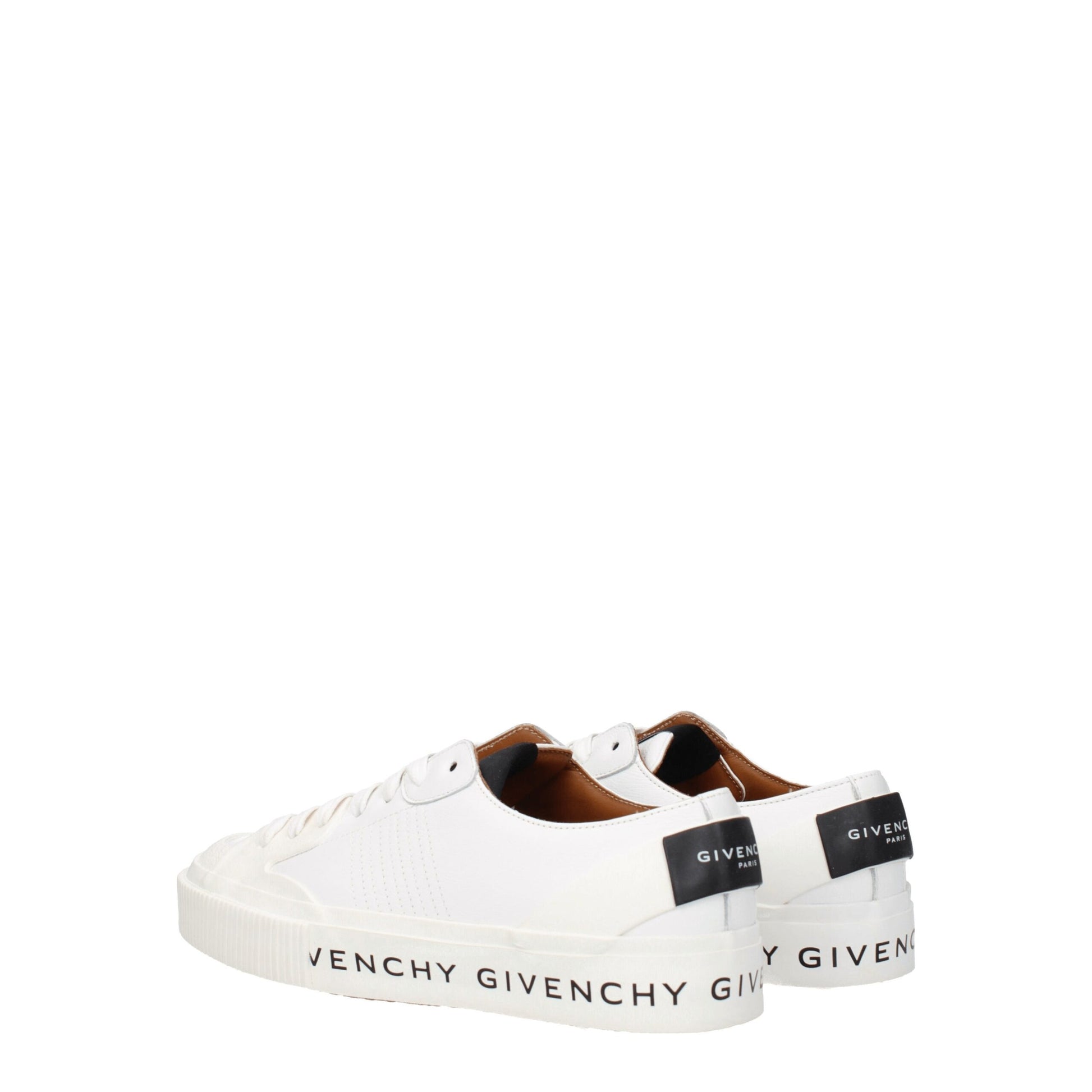 White Leather Low Tops