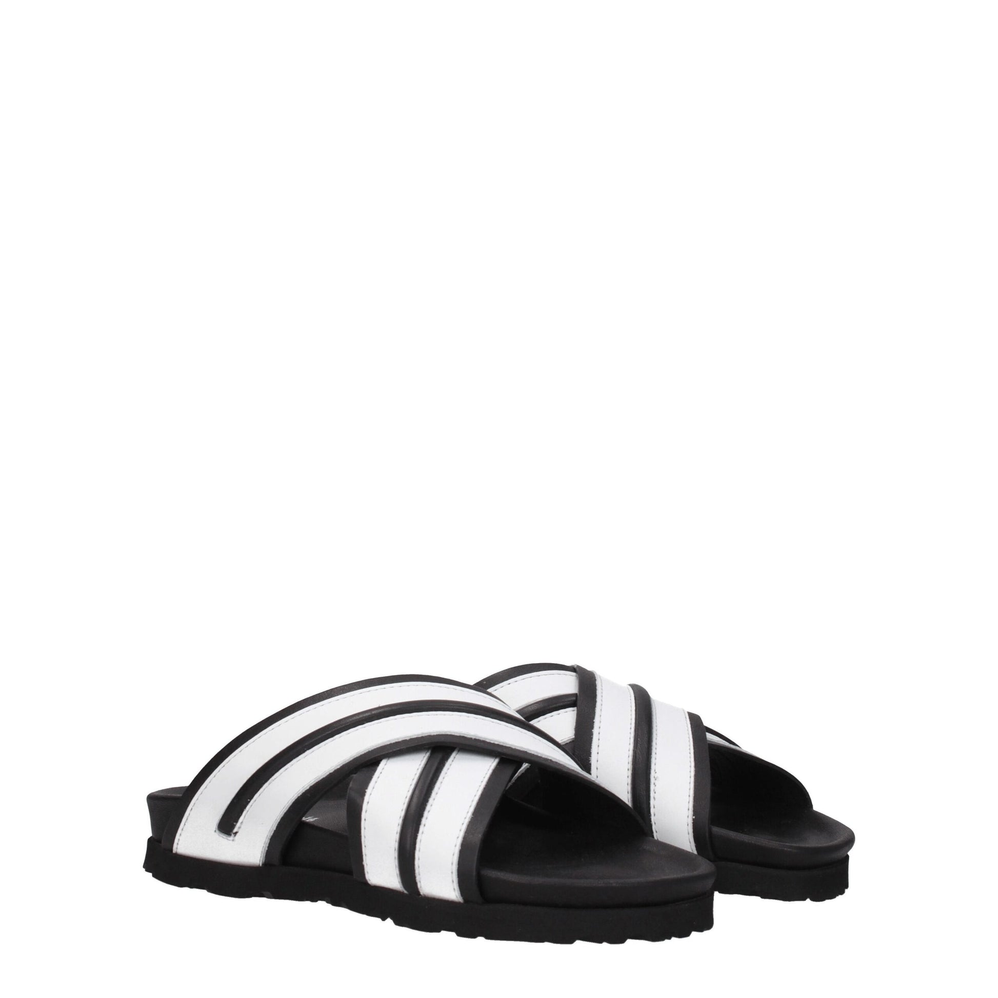 White Leather Slipper