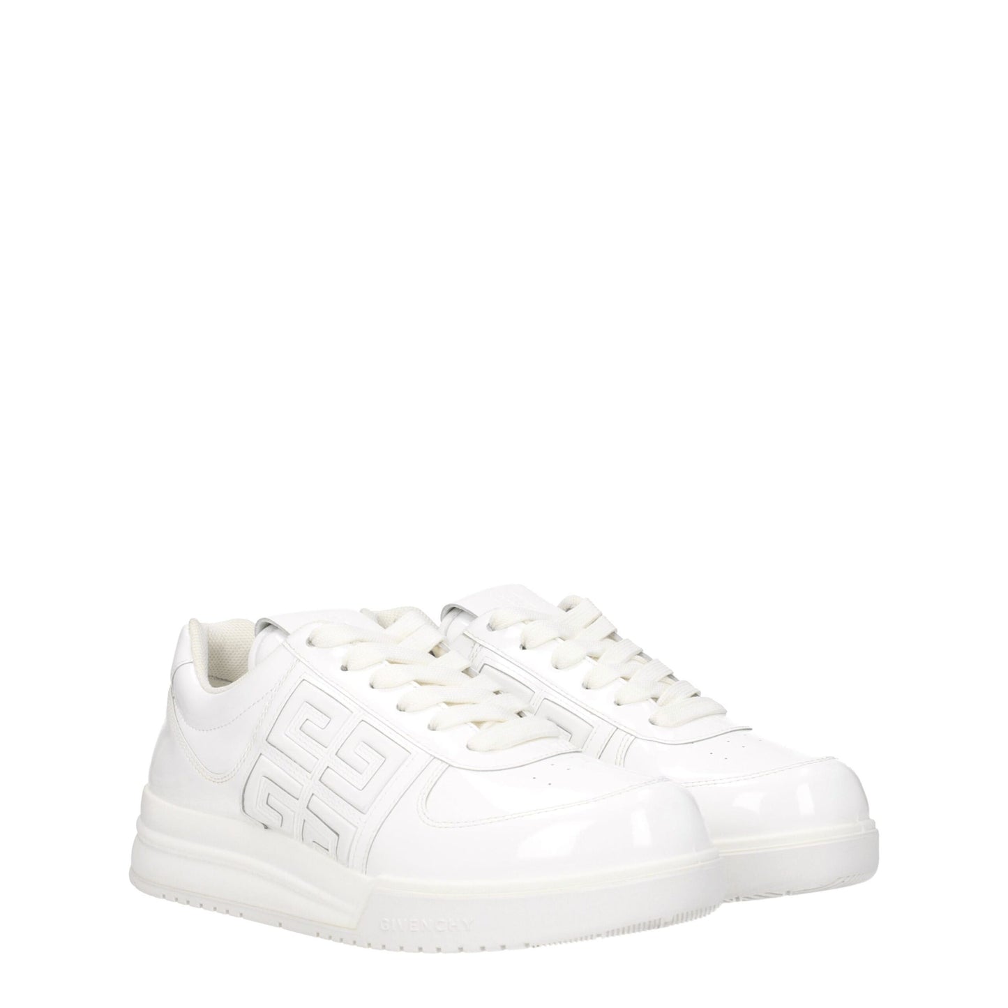 White Leather Low Tops