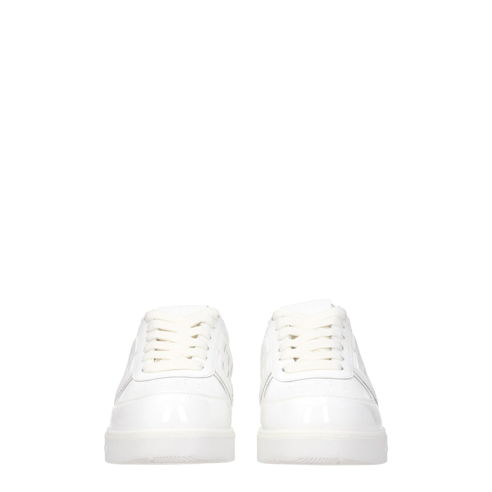 White Leather Low Tops