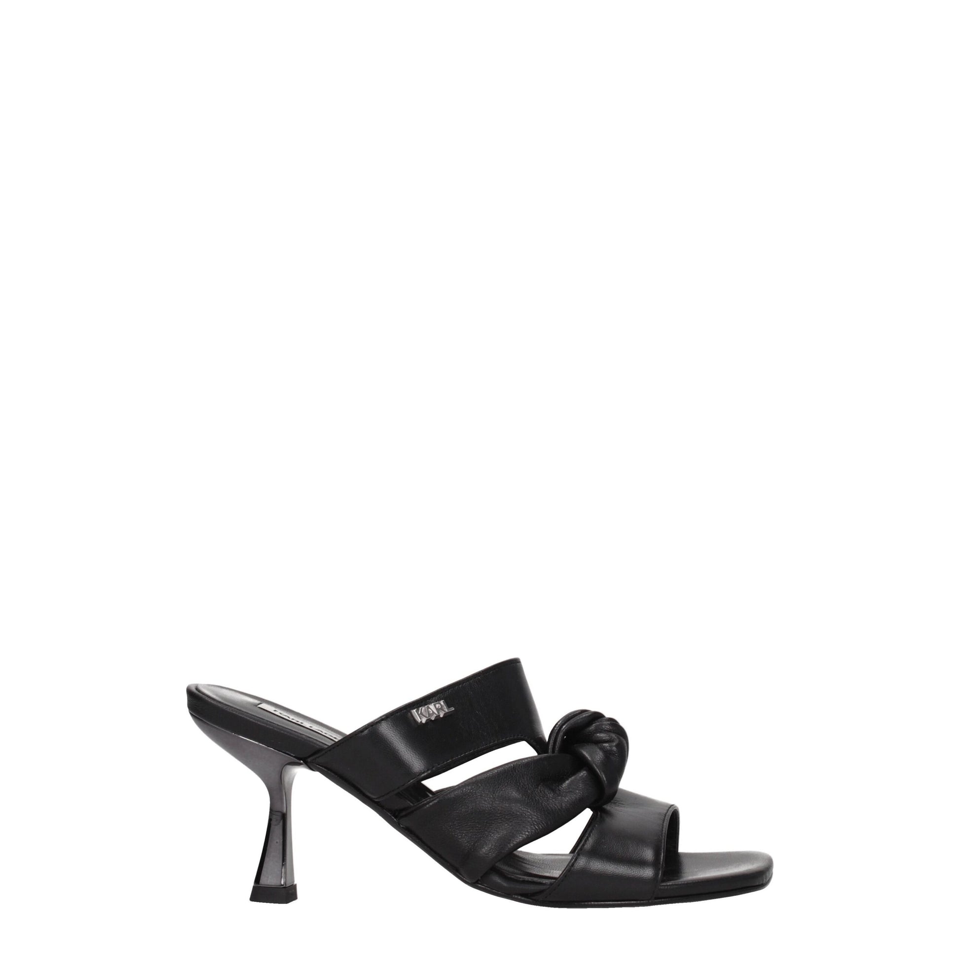 Black Leather Sandal