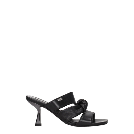 Black Leather Sandal