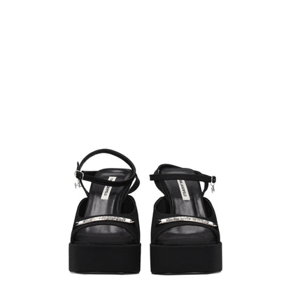 Black Fabric Platforms