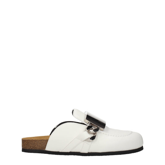 White Leather Slipper