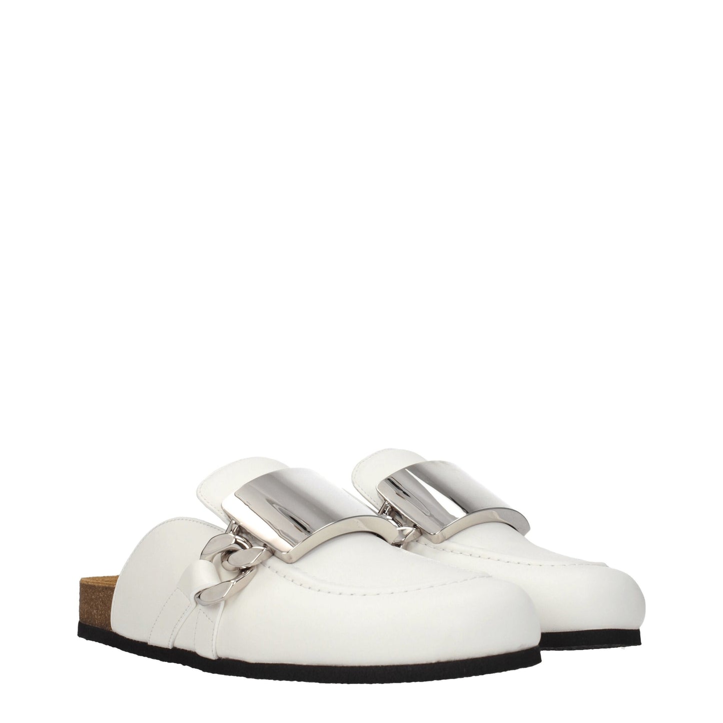 White Leather Slipper