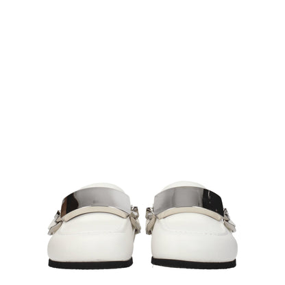 White Leather Slipper