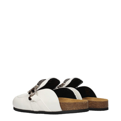 White Leather Slipper