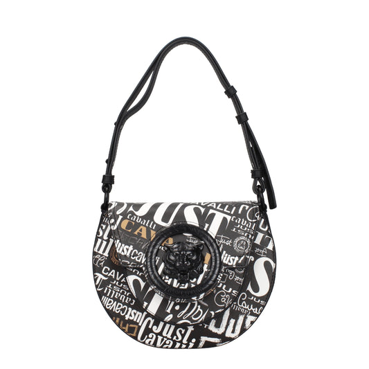 Black Polyester Shoulder Bags