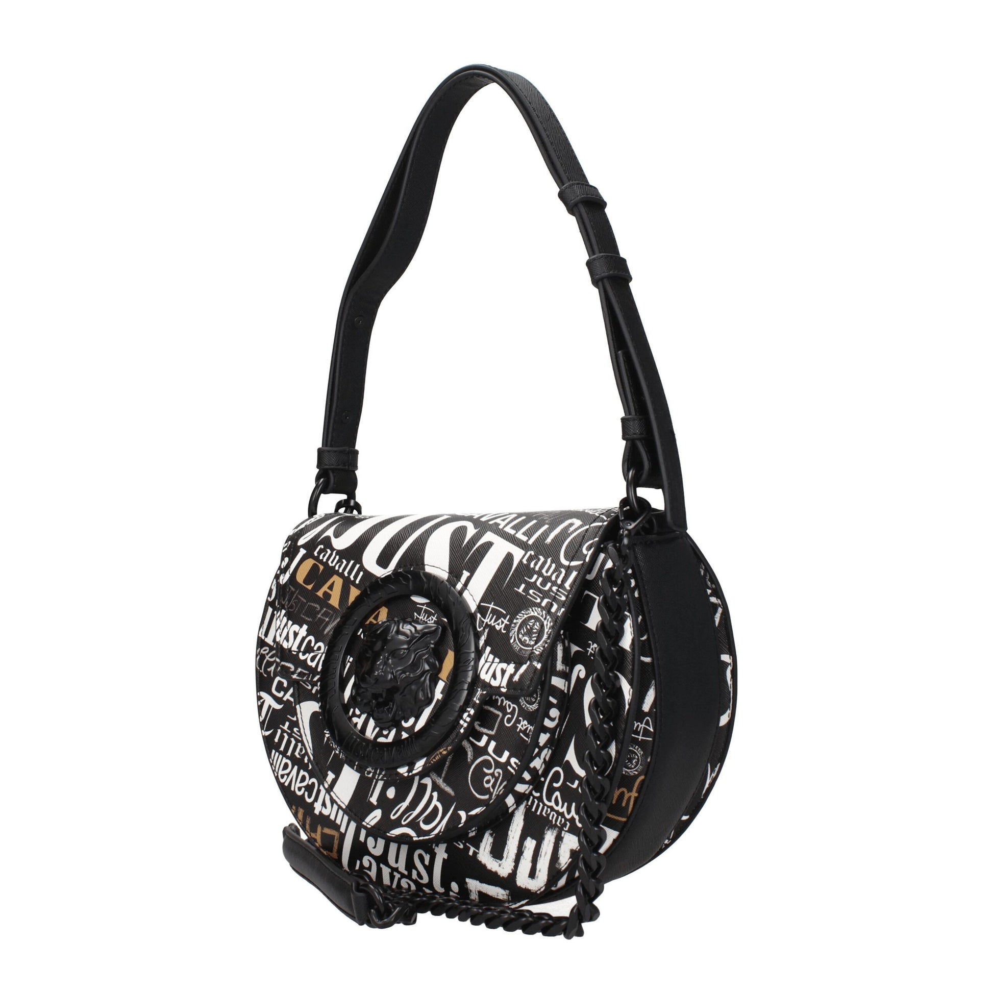 Black Polyester Shoulder Bags