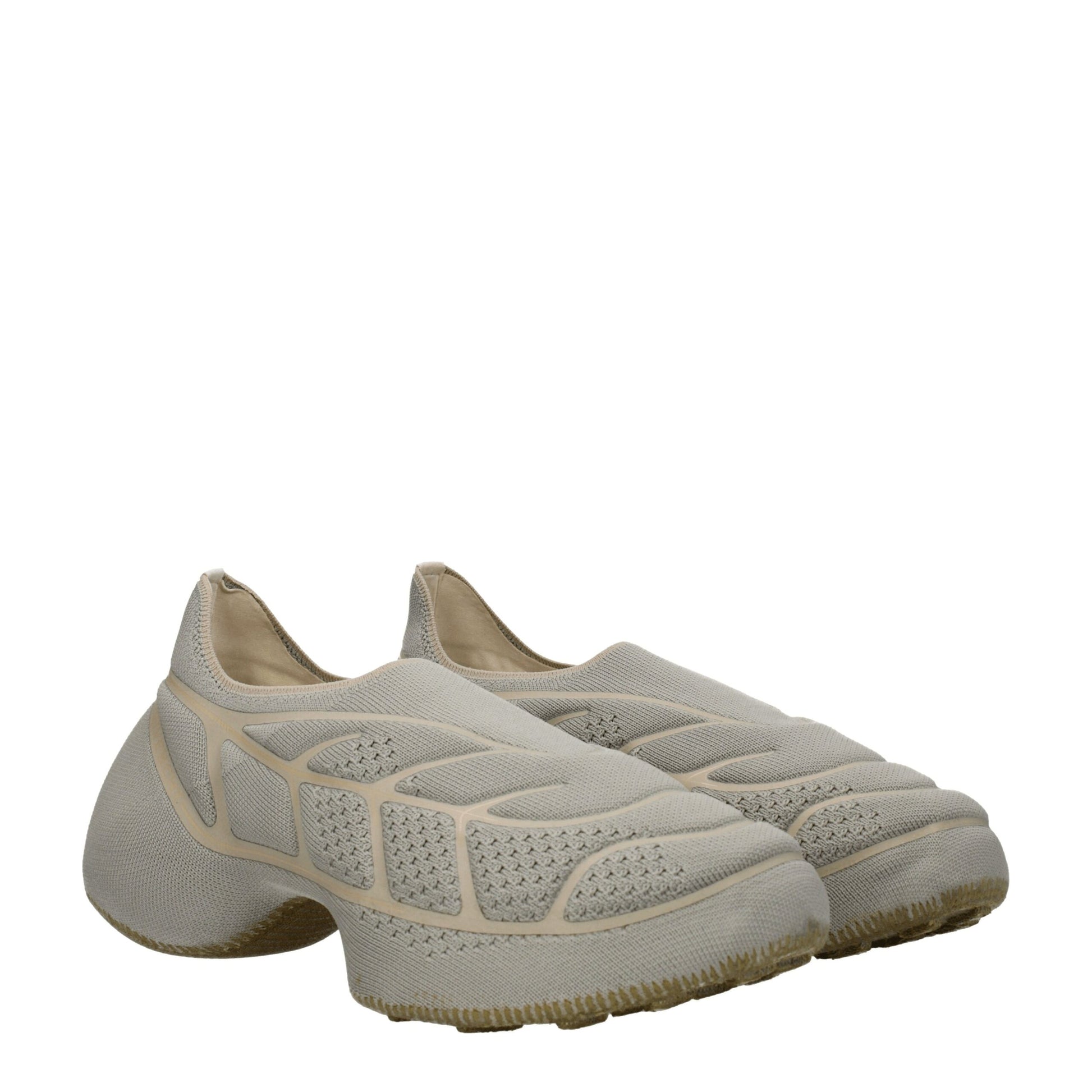 Gray Fabric Athletic Sneakers