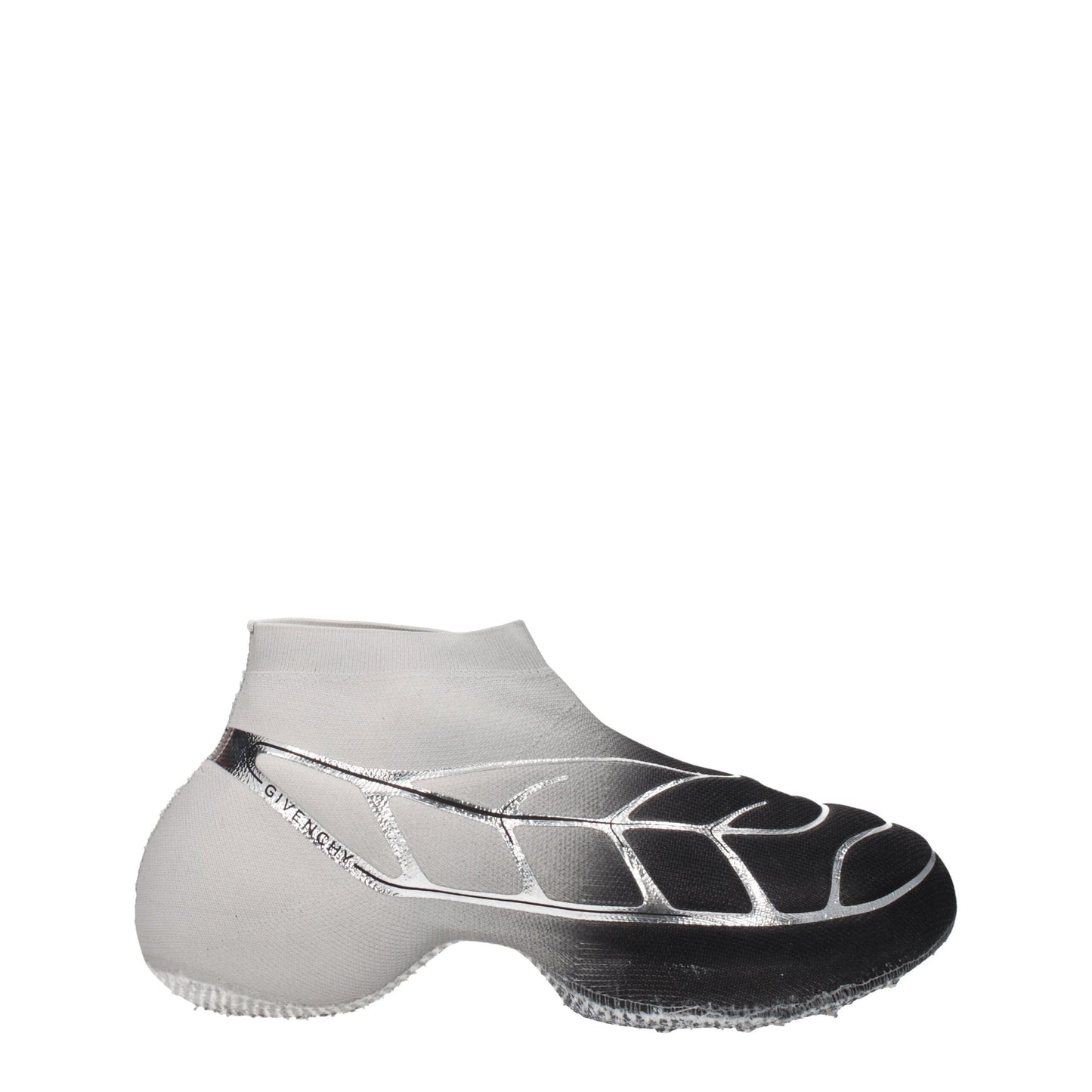 Black Fabric Athletic Sneakers